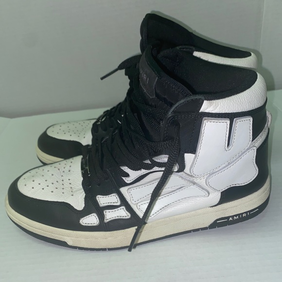 AMIRI Skel Top HI RARE Black/White US 8  EUR 41 - Picture 3 of 10